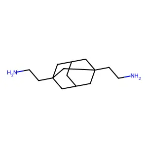 2-[3-(2-Aminoethyl)-1-adamantyl]ethanamine structure