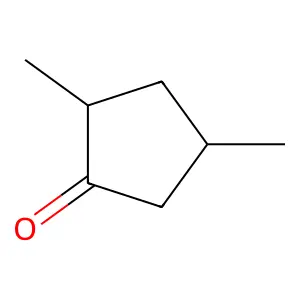 Cyclopentanone, 2,4-dimethyl-, trans- structure