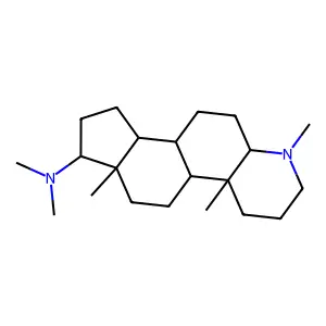 N,N,6,9a,11a-pentamethyl-1,2,3,3a,3b,4,5,5a,7,8,9,9b,10,11-tetradecahydroindeno[5,4-f]quinolin-1-amine structure