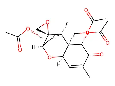 Vomitoxin, triacetoxy deriv. structure