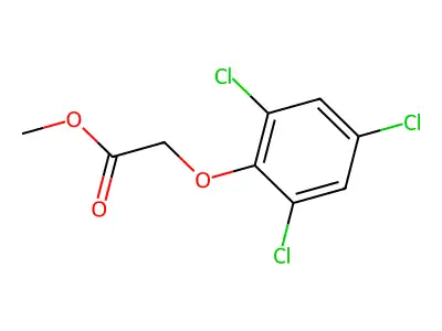 Methyl (2,4,6-trichlorophenoxy)acetate structure