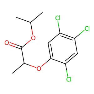 Isopropyl 2-(2,4,5-trichlorophenoxy)propionate structure