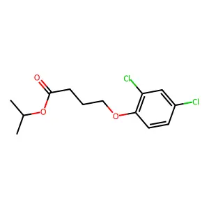 Isopropyl 4-(2,4-dichlorophenoxy)butyrate structure