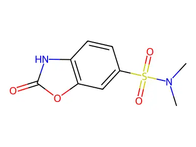N,N-dimethyl-2-oxo-2,3-dihydro-1,3-benzoxazole-6-sulfonamide structure