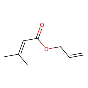 2-Butenoic acid, 3-methyl-, 2-propenyl ester structure