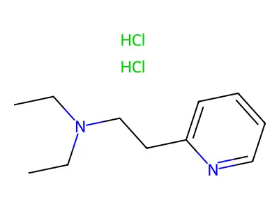 2-(beta-Diethylaminoethyl)pyridine dihydrochloride structure