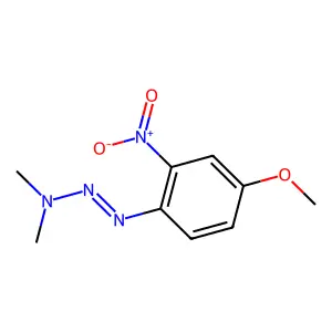 (1E)-1-(4-Methoxy-2-nitrophenyl)-3,3-dimethyltriaz-1-ene structure