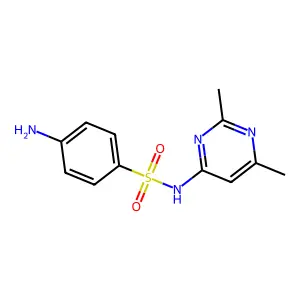 磺胺二甲异嘧啶 structure