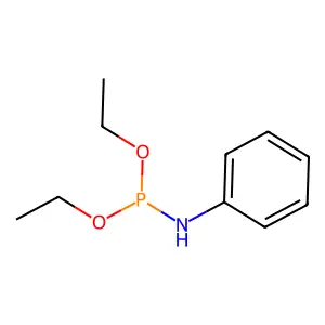 Diethyl anilinophosphite structure
