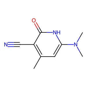 3-Pyridinecarbonitrile, 1,2-dihydro-6-(dimethylamino)-4-methyl-2-oxo- structure