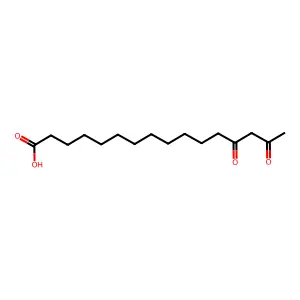 13,15-Dioxohexadecanoic acid structure