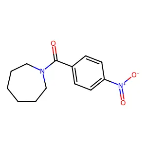 Azepan-1-yl-(4-nitrophenyl)methanone structure