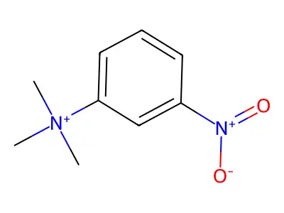 N,N,N-Trimethyl-3-nitroanilinium structure
