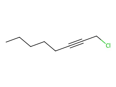 1-Chloro-2-octyne structure