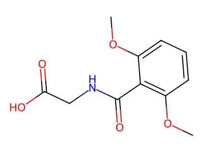 Glycine, N-(2,6-dimethoxybenzoyl)- structure