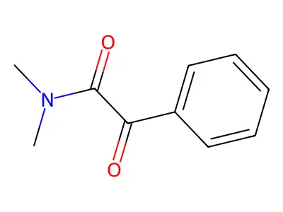 N,N-dimethyl-2-oxo-2-phenylacetamide structure