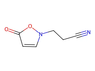2-(2-Cyanoethyl)-3-isoxazolin-5-one structure