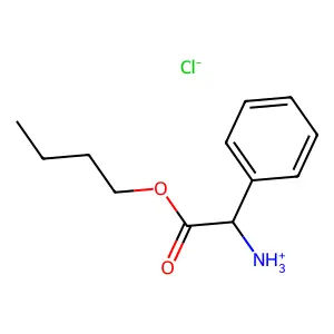 Butyl amino(phenyl)acetate--hydrogen chloride (1/1) structure