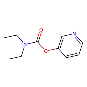 3-Pyridyl diethylcarbamate structure