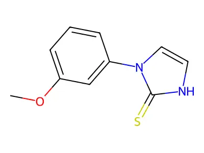 1-(3-methoxyphenyl)-1H-imidazole-2-thiol structure