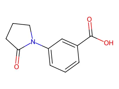 3-(2-Oxopyrrolidin-1-yl)benzoic acid structure