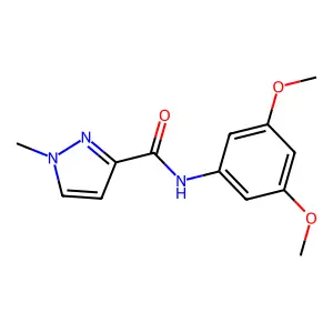N-(3,5-dimethoxyphenyl)-1-methylpyrazole-3-carboxamide structure