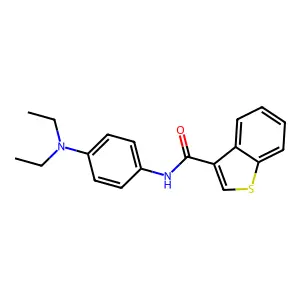 N-[4-(diethylamino)phenyl]-1-benzothiophene-3-carboxamide structure