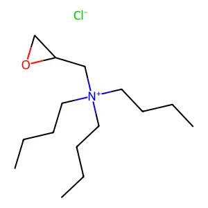 Oxiranemethanaminium, N,N,N-tributyl-, chloride structure