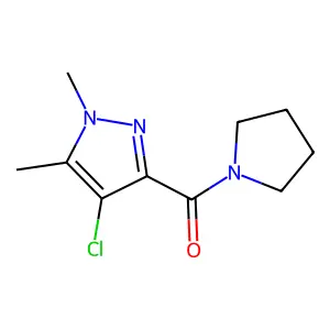 (4-Chloro-1,5-dimethylpyrazol-3-yl)-pyrrolidin-1-ylmethanone structure