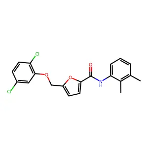 5-[(2,5-dichlorophenoxy)methyl]-N-(2,3-dimethylphenyl)furan-2-carboxamide structure