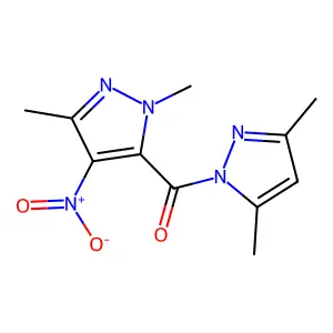 (2,5-Dimethyl-4-nitropyrazol-3-yl)-(3,5-dimethylpyrazol-1-yl)methanone structure