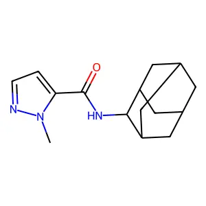 N-(2-金刚烷基)-2-甲基吡唑-3-甲酰胺 structure