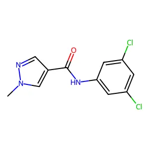 N-(3,5-dichlorophenyl)-1-methyl-1H-pyrazole-4-carboxamide structure