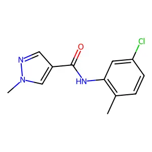 1H-Pyrazole-4-carboxamide, N-(5-chloro-2-methylphenyl)-1-methyl- structure