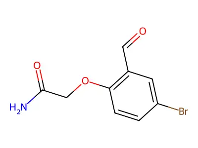 2-(4-Bromo-2-formylphenoxy)acetamide structure