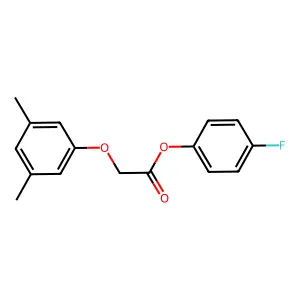 4-Fluorophenyl 2-(3,5-dimethylphenoxy)acetate structure