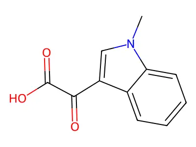 N-Methyl-3-indoleglyoxylic acid structure
