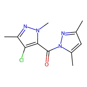 (4-Chloro-2,5-dimethylpyrazol-3-yl)-(3,5-dimethylpyrazol-1-yl)methanone structure