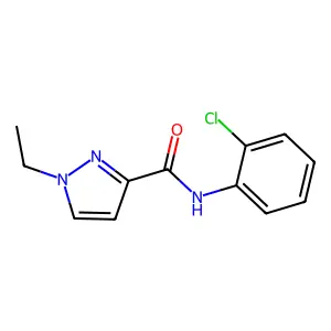 N-(2-chlorophenyl)-1-ethyl-1H-pyrazole-3-carboxamide structure