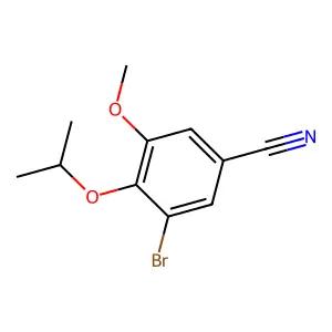 3-溴-4-异丙氧基-5-甲氧基苯甲腈 structure