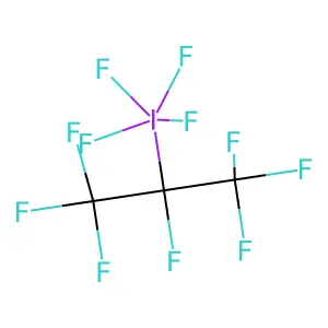 Tetrafluoro(perfluoroisopropyl)iodine structure