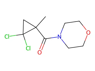 4-[(2,2-Dichloro-1-methylcyclopropyl)carbonyl]morpholine structure