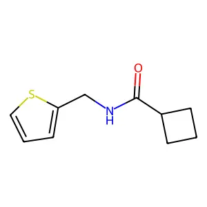 N-(thiophen-2-ylmethyl)cyclobutanecarboxamide structure
