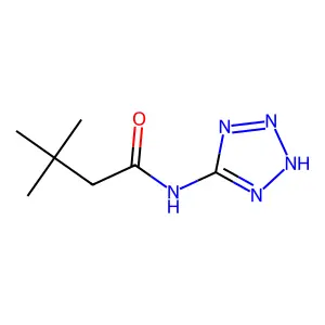 3,3-dimethyl-N-(1H-tetraazol-5-yl)butanamide structure