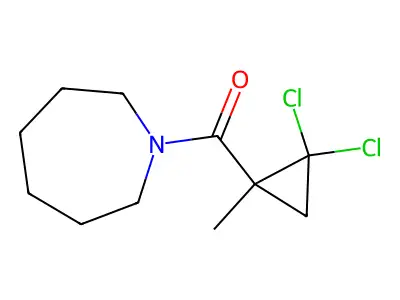 Azepan-1-yl-(2,2-dichloro-1-methylcyclopropyl)methanone structure