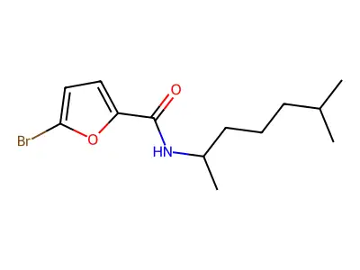5-bromo-N-(6-methylheptan-2-yl)furan-2-carboxamide structure