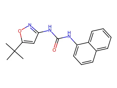 1-(5-(tert-Butyl)isoxazol-3-yl)-3-(naphthalen-1-yl)urea structure