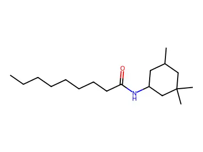 N-(3,3,5-trimethylcyclohexyl)nonanamide structure