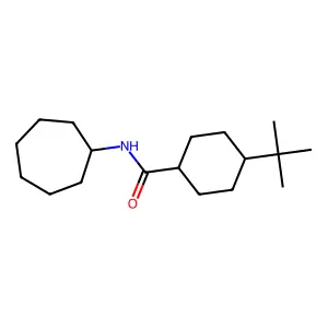 4-tert-butyl-N-cycloheptylcyclohexane-1-carboxamide structure