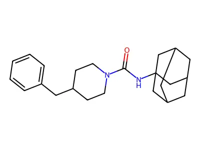 N-(1-adamantyl)-4-benzylpiperidine-1-carboxamide structure